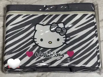 키티 아베일 뚜껑 포함 수납 박스 제브라