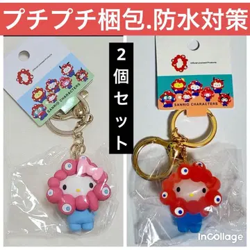 미야쿠미야쿠 헬로키티 키링 2개 세트 EXPO2025 파스텔