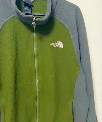 THE NORTH FACE 플리스 자켓 그린 x 그레이 M 새상품급