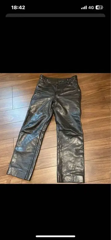 반손 가죽 바지 32인치