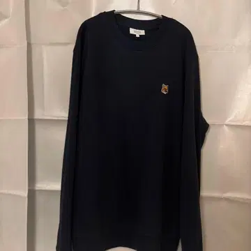 메종 키츠네 네이비 맨투맨 L