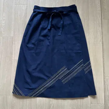 면 사무복 사무복 스커트 랩 스커트 마루타오리야 안감 스커트 스티치 무늬