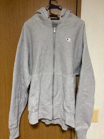 Champion Reverse Weave 후드티 L 그레이