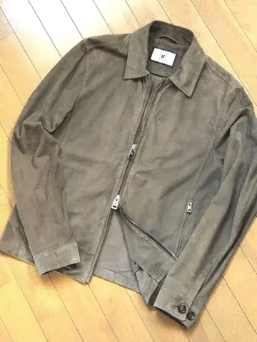 KIRED / (키레드) 램 가죽 스웨이드 블루종 자켓