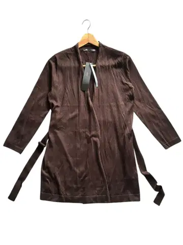 [ 택 포함 미사용 ] 보쉬 롱 가디건 짙은 갈색 38/M