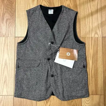 택 포함 미사용 POST O'ALLS 포스트 오버올즈 트위드 베스트