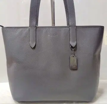 그레이 가죽 토트백 택 포함