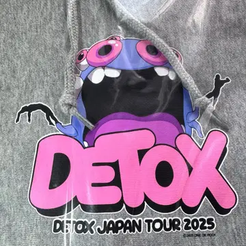 원옥 DETOX JAPAN 2025 풀오버 후드티 XL