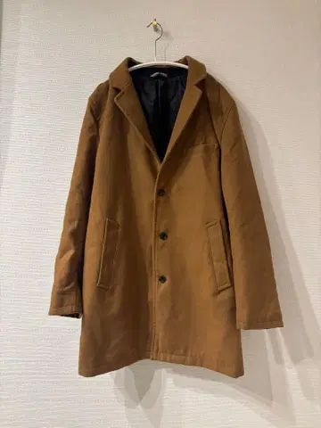 BEAMS 카멜 체스터 코트 L