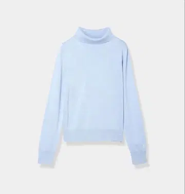 L'AUBE BLANC 로고 터틀 니트 파우더 블루