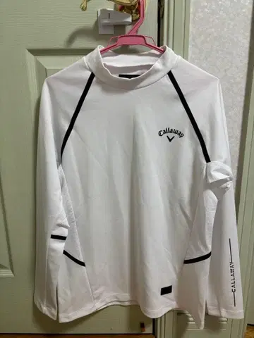 Callaway 캘러웨이 긴팔 모크넥 셔츠 화이트 M 남성용