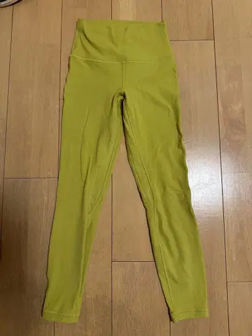 Lululemon 하이웨스트 레깅스 라임 그린 4