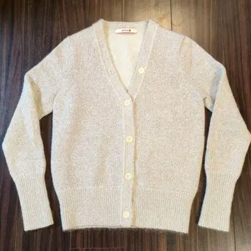 [ 새상품급 ] BACCA 라메 모헤어 믹스 얀 니트 가디건