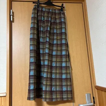 HAI SPORTING GEAR 체크 무늬 롱 스커트