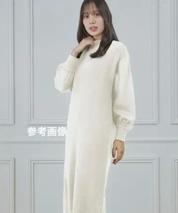 [ INED ] 아이보리 니트 원피스 긴팔