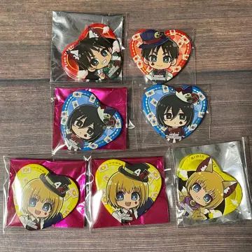 진격의 거인 프린세스 카페 특전 하트 캔뱃지 세트