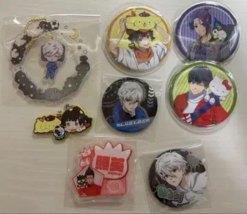 블루 록 캔뱃지 키링 블루 록 산리오 콜라보