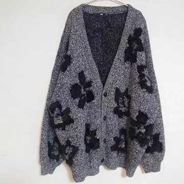 HARE 플라워 샤기 모티브 가디건