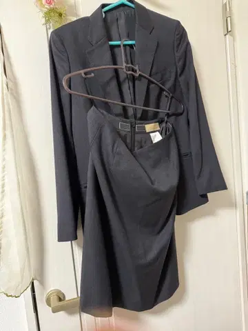 새상품급 AOKI 퍼스널 오더 수트 5호 진한 그레이 상하의 세트