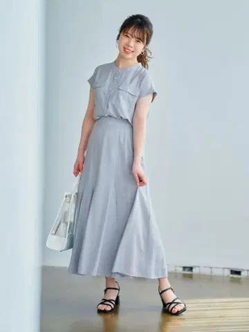 cohina 반팔 머메이드 스커트 세트