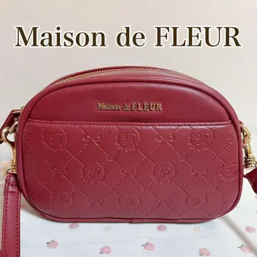 최종 가격 인하 Maison de FLEUR 모노그램 라운드 숄더백