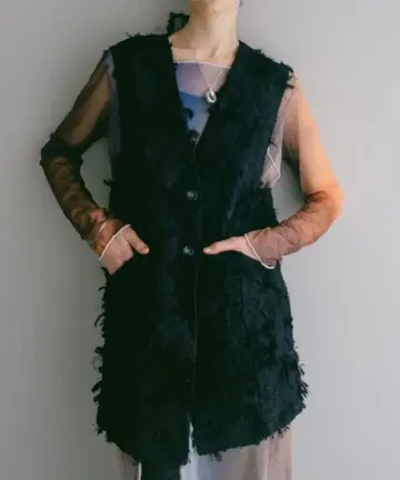 MARTE sahara 컷 자카드 베스트