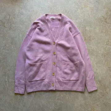 IENA 이에나 AQUA V넥 가디건 핑크 캐시미어 혼방