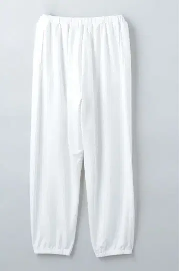 6 (ROKU) 코튼 개더 팬츠 화이트 36