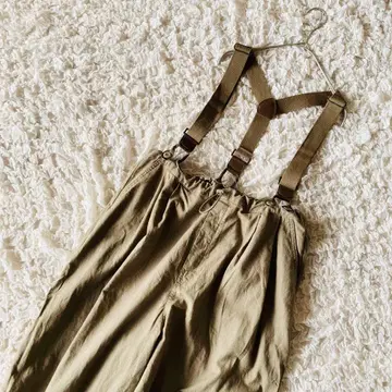 스튜디오 클립 서스펜더 포함 벌룬 팬츠 린넨 코튼