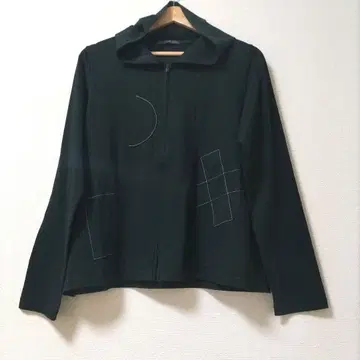 [ 미사용 ] CRESCENT DUO 긴팔 티셔츠 가디건 후디드 블랙