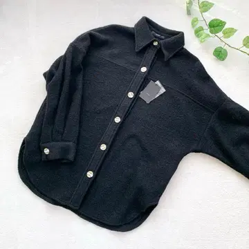 미사용 택 포함 [ EMODA ] 셔츠 자켓 나일론&울 모헤어 타입