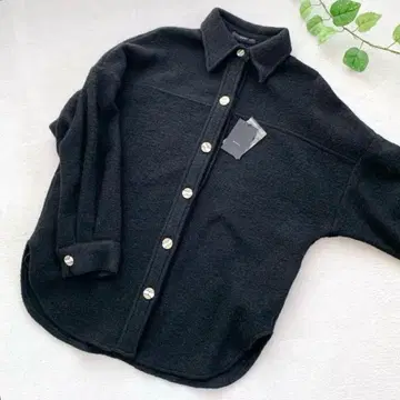 미사용 택 포함 [ EMODA ] 셔츠 자켓 나일론&울 모헤어 타입