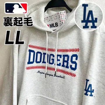 [ LL ] MLB 다저스 공 스티치 패턴&마프 포켓 속기모 후드티 XL