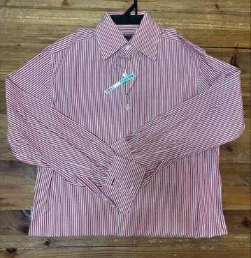 폴스미스 빨흰 스트라이프 긴팔 셔츠 S