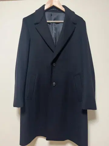 에디피스 블랙 체스터 코트 2버튼