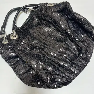 스팽글 블랙 핸드백