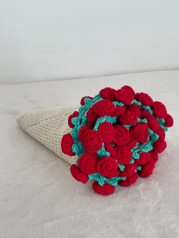 꽃다발 담요 [ 아이보리 ]