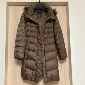 23구 다운 코트 XS 워셔블/발수 가공 실레 타프타 롱다운 코트