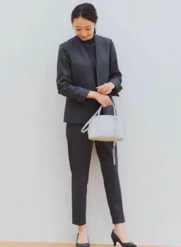 GREEN LABEL RELAXING 노카라 셋업 팬츠 수트