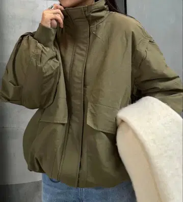 [ 가볍고 따뜻한 / 멀티 웨이 ] BIG 포켓 스탠드 워크 아우터