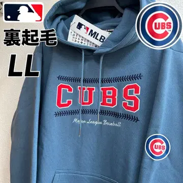[ LL ] MLB 컵스 볼 스티치 패턴&머프 포켓 속기모 후드티 XL