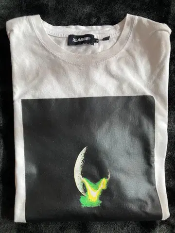 XLARGE 아트 프린트 반팔 T셔츠 L 사이즈 화이트