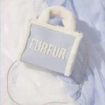 furfur 무스탕 로고 토트백