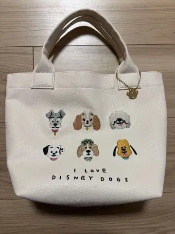 디즈니 스토어 I LOVE DISNEY DOGS 토트백