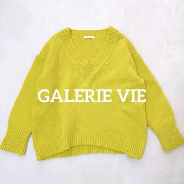 GALERIE VIE 갤러리 바이 파인 울 V넥 풀오버