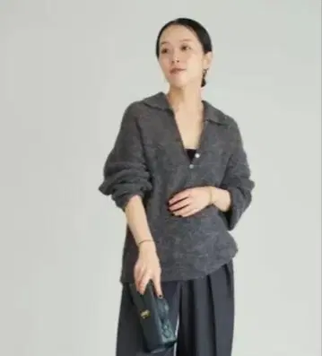 Plage ALPACA MIX BOTTON 니트