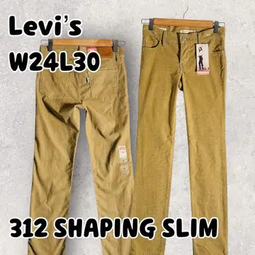 새상품 리바이스 청바지 312 쉐이핑 슬림 W24 브라운