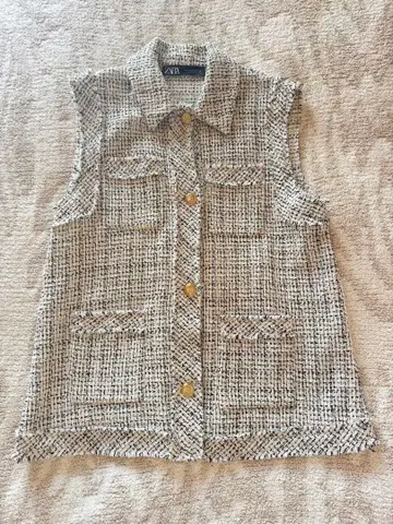 [ 새상품급 ] ZARA 트위드 베스트