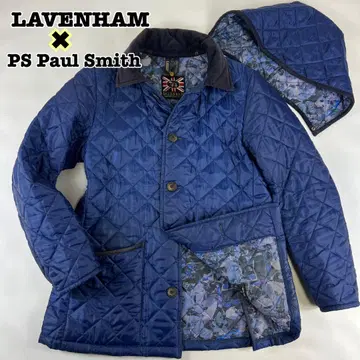 [ 폴스미스 ] 라벤햄 퀼팅 자켓 L 네이비 꽃무늬 영국제