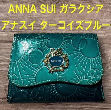 안나수이 ANNA SUI 가락시아 터콰이즈 블루 3단 폴더형 지갑